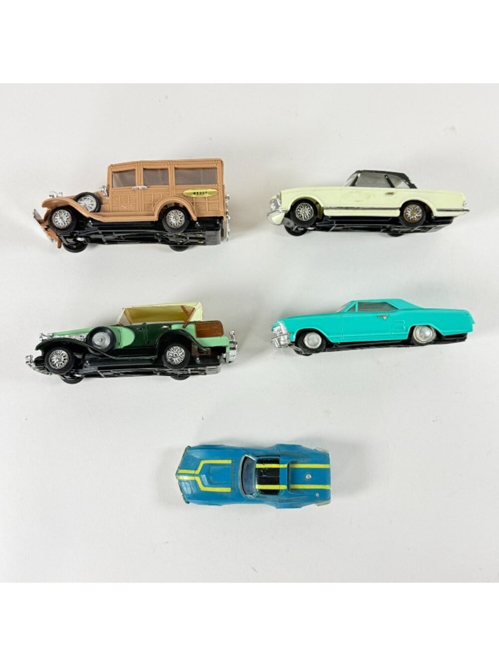 Vintage 1960s Ideal Motorific Slot Cars Lot Of 5 Parts & Repairs Assorted Models